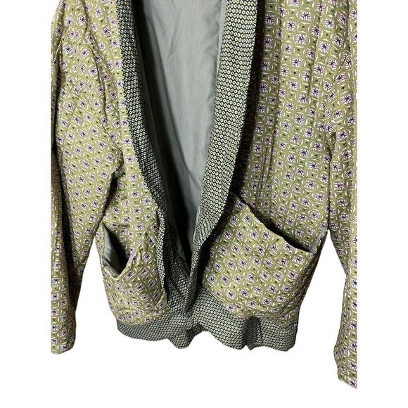 Urban outfitters Brooklyn printed jacket open pockets sz M/L - Picture 3 of 10
